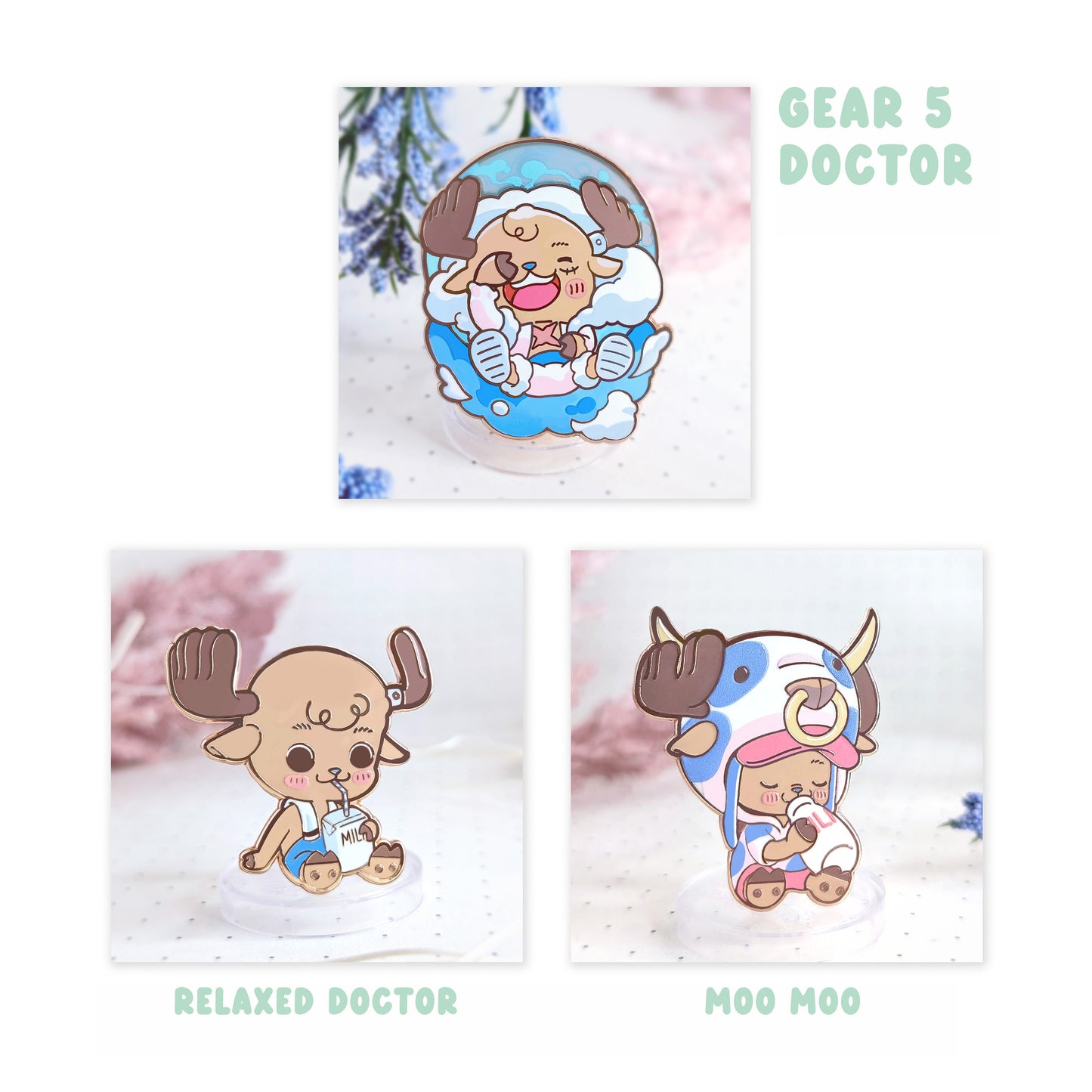 Deer Doctor Pins Set