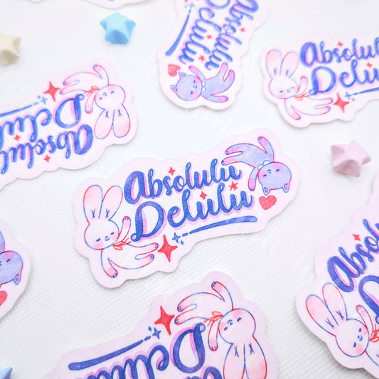 Pegatina troquelada Absolulu Delulu