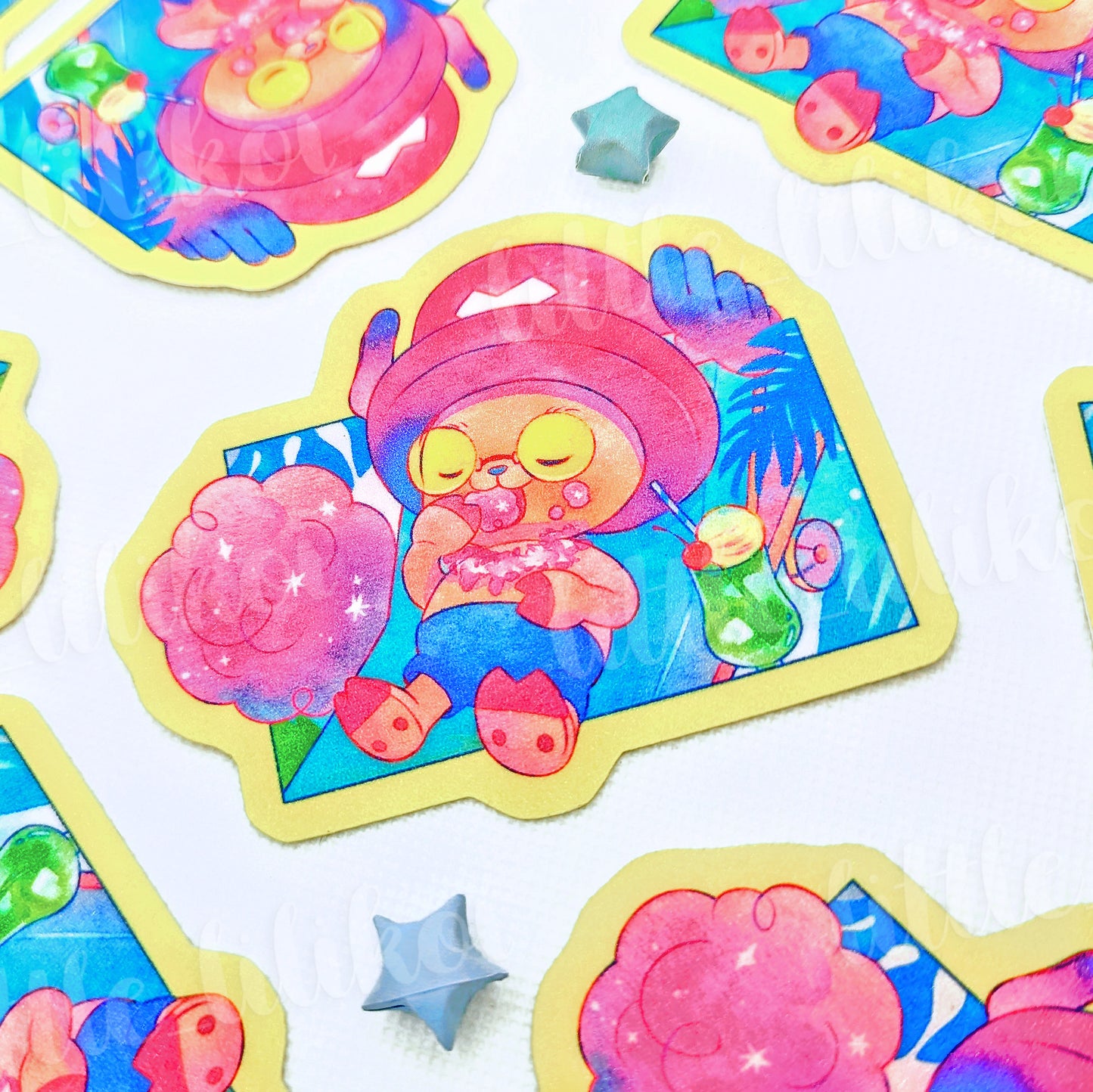 Vacation Deer Die-Cut Sticker