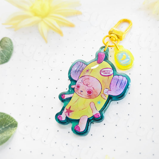 Banana Deer Acrylic Keychain