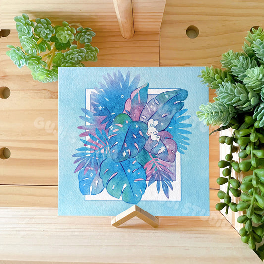 Delulu Forest Art Print  6" x 6" Size