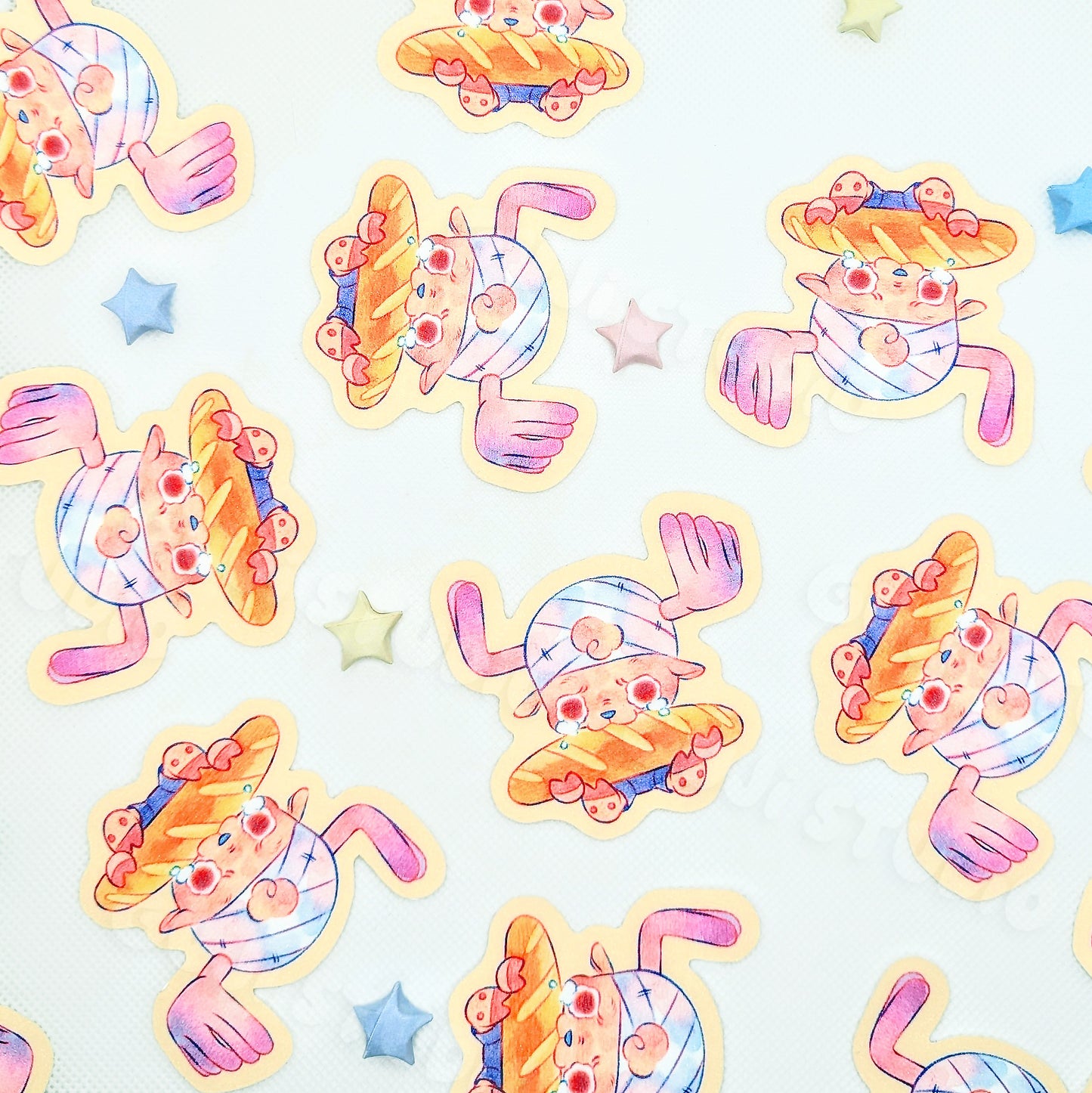 Bread Deer Die-Cut Sticker