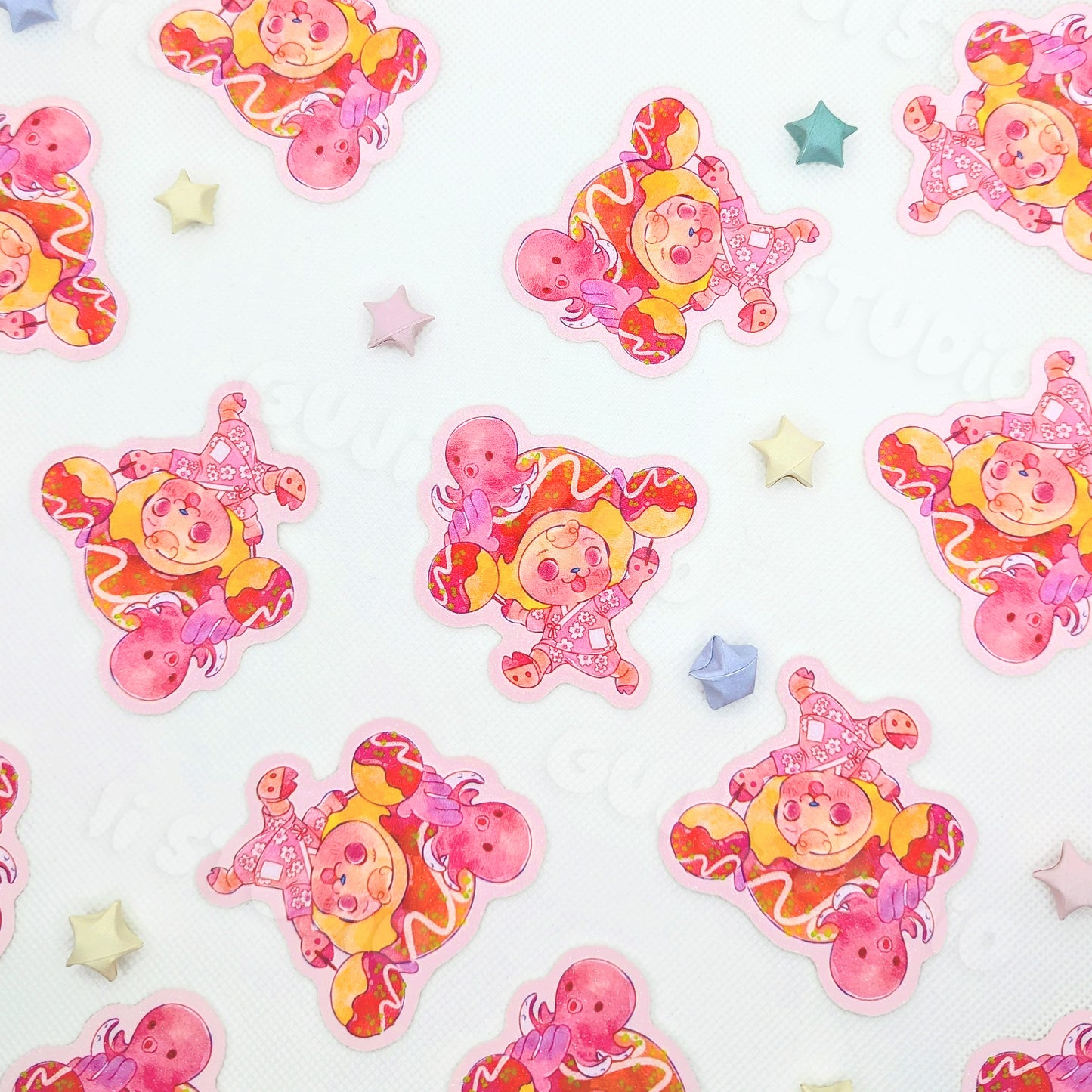 Takoyaki Deer Die-Cut Sticker