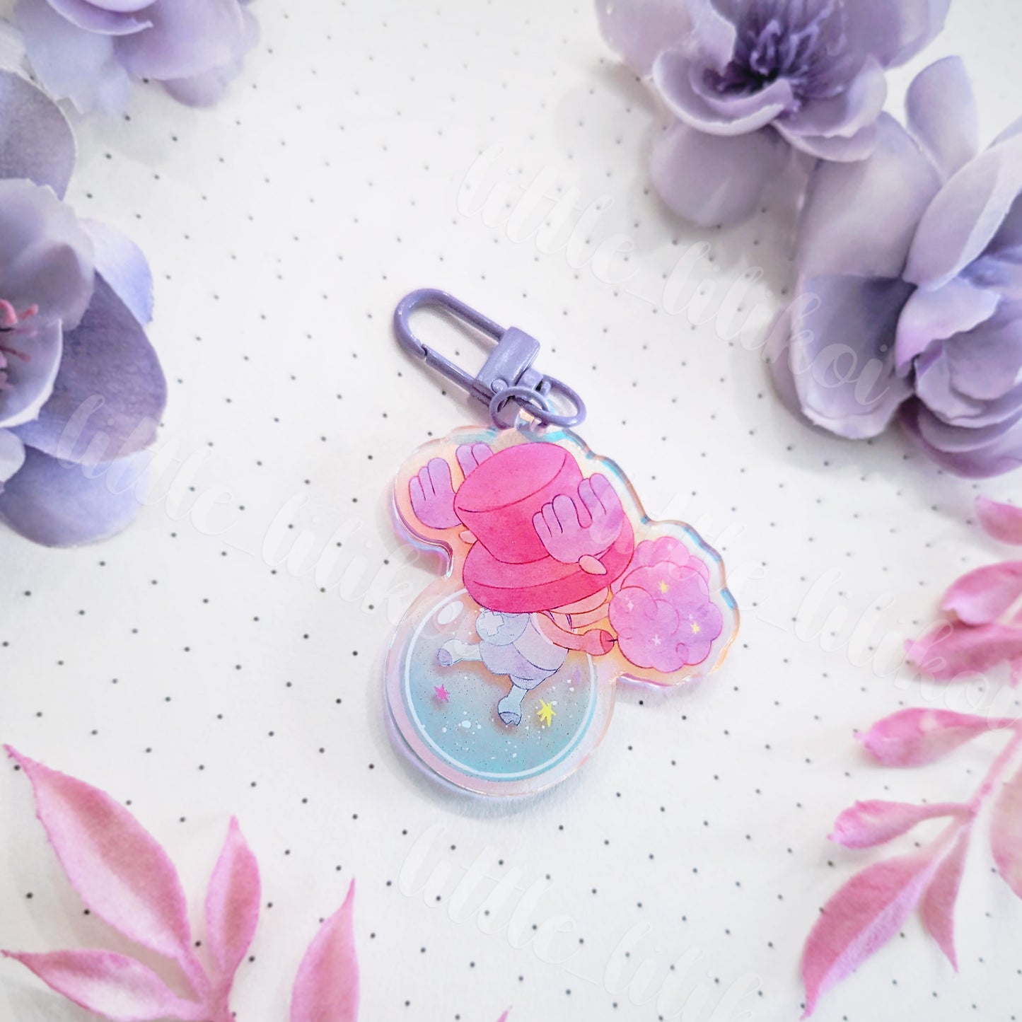 Bubble Doctor Rainbow Acrylic Keychain