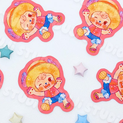 Captain Deer Die-Cut Sticker