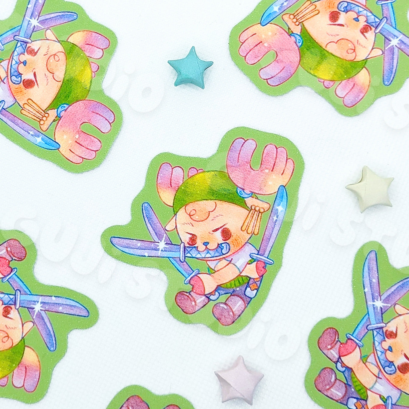 Swordsman Deer Sticker