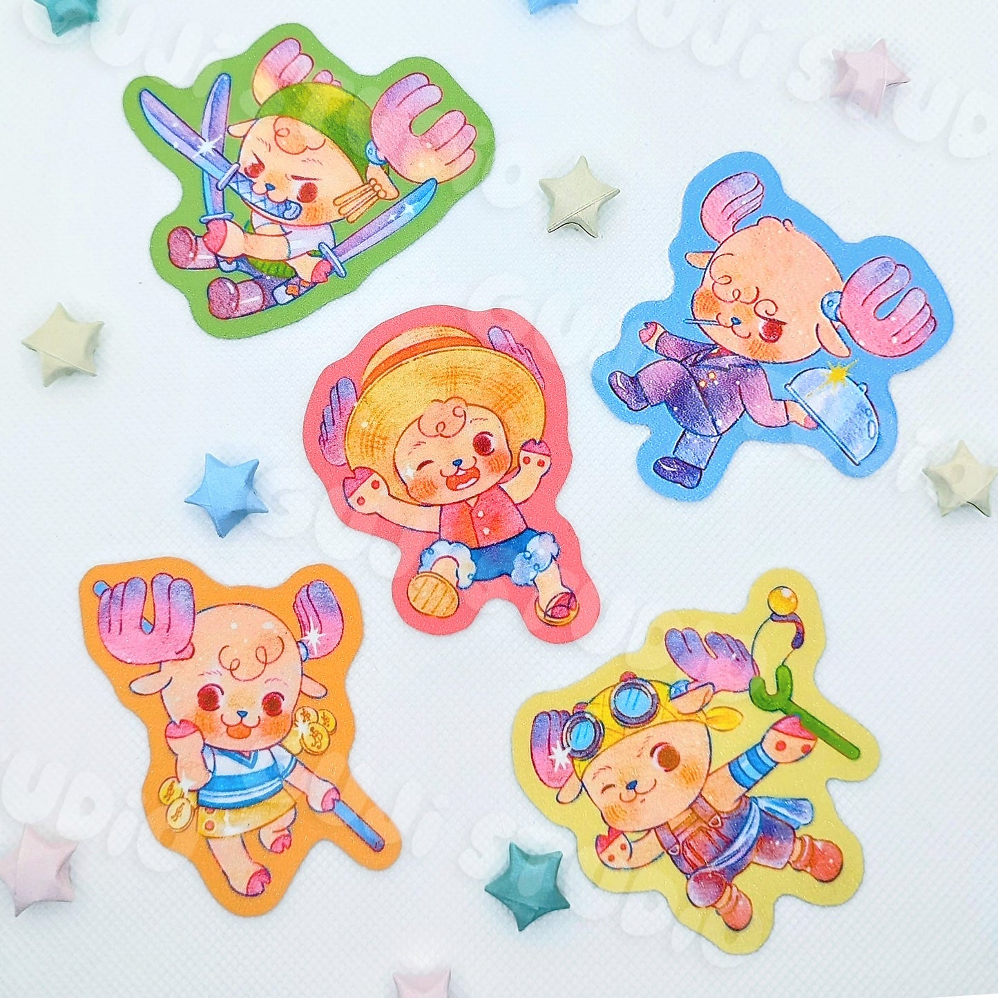 Cosplay Deers Die-Cut Sticker Set