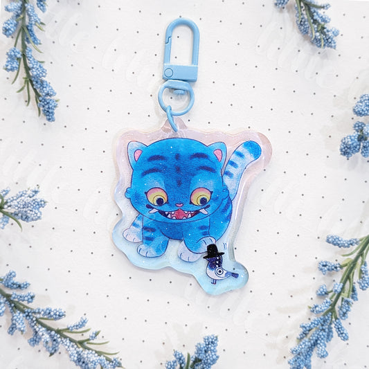 Tiger & Bird Acrylic Keychain
